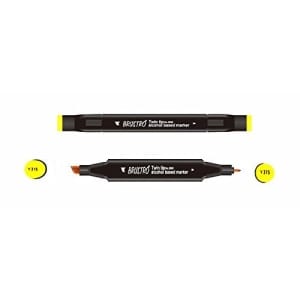 Brustro Twin Tip Alcohol Based Marker - Melon Yellow