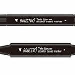 Brustro Twin Tip Alcohol Based Marker - Melon Yellow