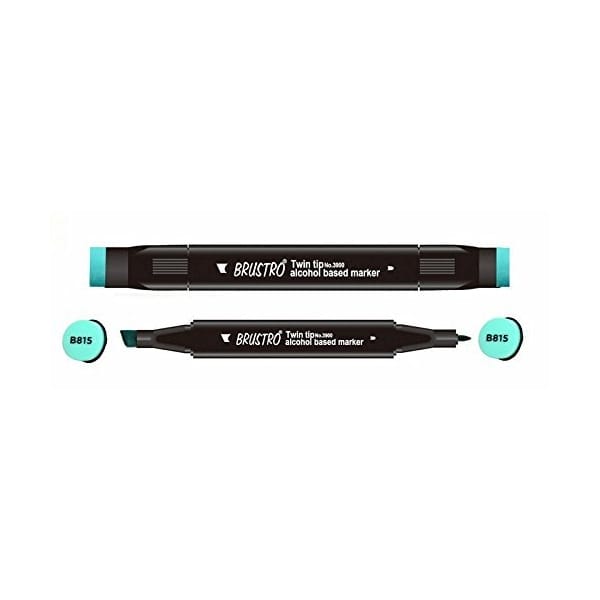 Brustro Twin Tip Alcohol Based Marker - Mint Green Light
