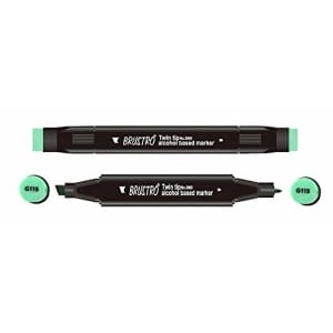 Brustro Twin Tip Alcohol Based Marker - Mint Green