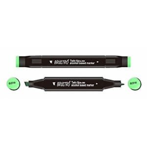 Brustro Twin Tip Alcohol Based Marker - Ocean Green