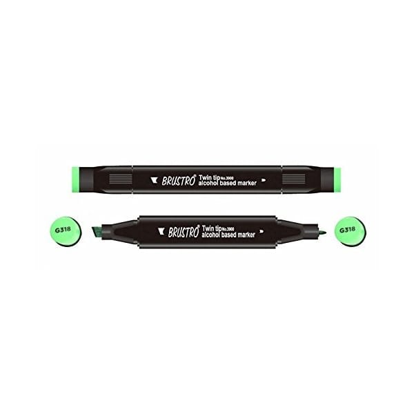 Brustro Twin Tip Alcohol Based Marker - Ocean Green