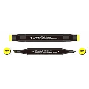 Brustro Twin Tip Alcohol Based Marker - Olive Yellow