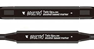 Brustro Twin Tip Alcohol Based Marker - Olive Yellow