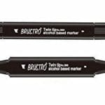 Brustro Twin Tip Alcohol Based Marker - Orange