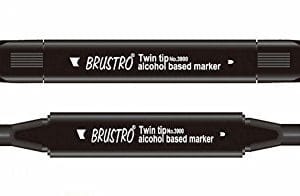 Brustro Twin Tip Alcohol Based Marker - Pale Green