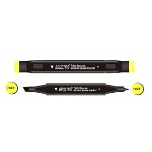 Brustro Twin Tip Alcohol Based Marker - Pale Olive