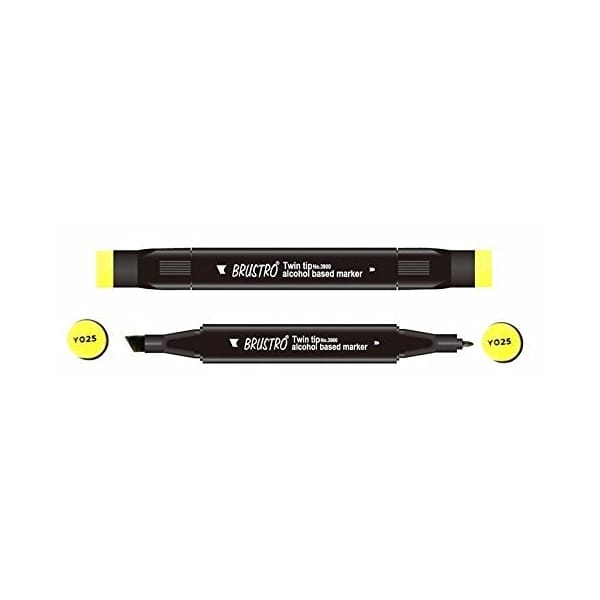 Brustro Twin Tip Alcohol Based Marker - Pale Olive