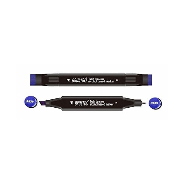 Brustro Twin Tip Alcohol Based Marker - Pansy