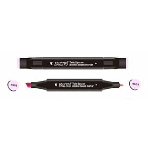 Brustro Twin Tip Alcohol Based Marker - Pastel Pink
