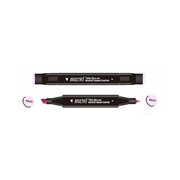 Brustro Twin Tip Alcohol Based Marker - Pastel Pink