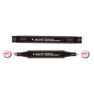 Brustro Twin Tip Alcohol Based Marker - Pastel Rose