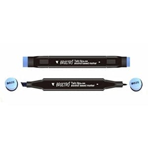 Brustro Twin Tip Alcohol Based Marker - Pervenche
