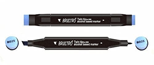 Brustro Twin Tip Alcohol Based Marker - Pervenche brustro pervenche Brustro Twin Tip Alcohol Based Marker - Pervenche
