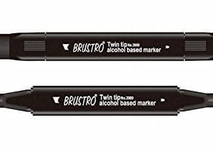 Brustro Twin Tip Alcohol Based Marker - Pervenche