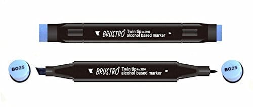 Brustro Twin Tip Alcohol Based Marker - Pervenche brustro pervenche Brustro Twin Tip Alcohol Based Marker - Pervenche