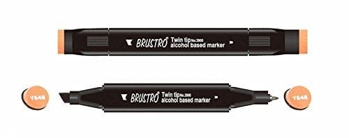 Brustro Twin Tip Alcohol Based Marker - Praline brustro praline Brustro Twin Tip Alcohol Based Marker - Praline