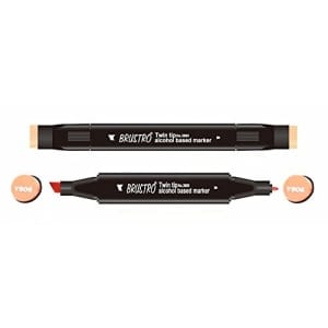 Brustro Twin Tip Alcohol Based Marker - Rouge Orange