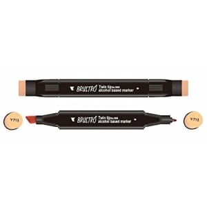 Brustro Twin Tip Alcohol Based Marker - Salmon