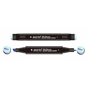 Brustro Twin Tip Alcohol Based Marker - Sky Blue