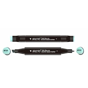 Brustro Twin Tip Alcohol Based Marker - Teal