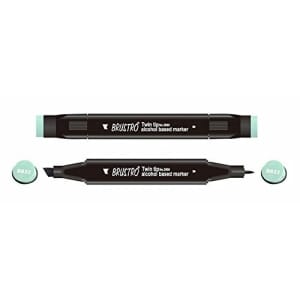 Brustro Twin Tip Alcohol Based Marker - Turquoise Ink Blue