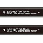 Brustro Twin Tip Alcohol Based Marker - Turquoise Ink Blue