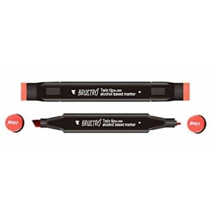 Brustro Twin Tip Alcohol Based Marker - Vermillion