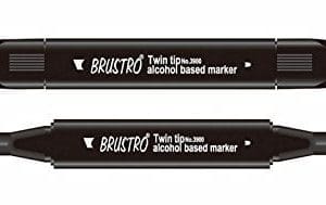 Brustro Twin Tip Alcohol Based Marker - Vermillion