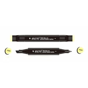 Brustro Twin Tip Alcohol Based Marker - Walnut