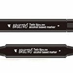 Brustro Twin Tip Alcohol Based Marker - Walnut