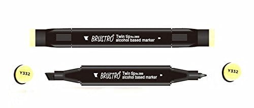 Brustro Twin Tip Alcohol Based Marker - Walnut brustro walnut Brustro Twin Tip Alcohol Based Marker - Walnut