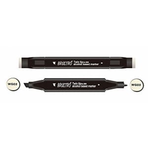 Brustro Twin Tip Alcohol Based Marker - Warm Grey 03