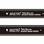 Brustro Twin Tip Alcohol Based Marker - Warm Grey 03