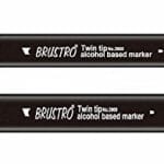 Brustro Twin Tip Alcohol Based Marker - Warm Grey 05