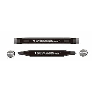 Brustro Twin Tip Alcohol Based Marker - Warm Grey 9