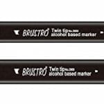 Brustro Twin Tip Alcohol Based Marker - Warm Grey 1