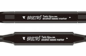 Brustro Twin Tip Alcohol Based Marker - Warm Grey 1