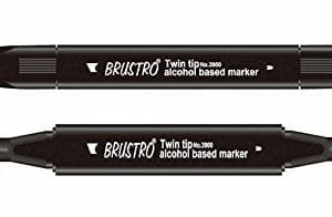 Brustro Twin Tip Alcohol Based Marker - Warm Grey 1