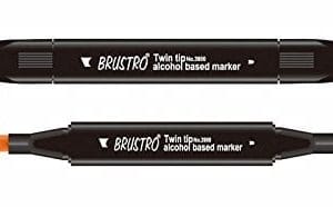 Brustro Twin Tip Alcohol Based Marker - Yellow