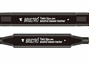 Brustro Twin Tip Alcohol Based Marker - Yellow Green
