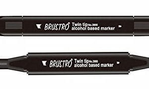 Brustro Twin Tip Alcohol Based Marker - Zinnober