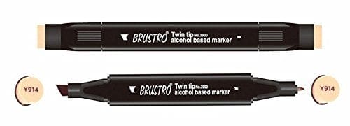 Brustro Twin Tip Alcohol Based Marker - Zinnober brustro zinnober Brustro Twin Tip Alcohol Based Marker - Zinnober