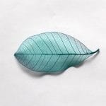 Mulberry Paper Leaves (Large) - Turquoise (Pack of 10 leaves)