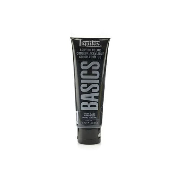 Liquitex Basics Acrylic Paint - Ivory Black (118ML)