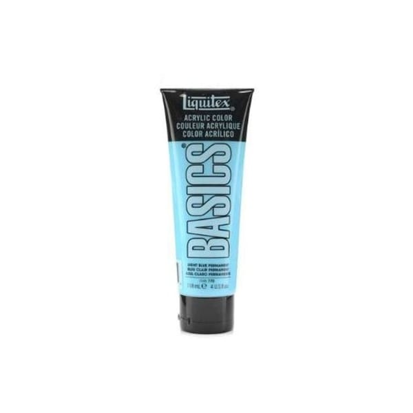 Liquitex Basics Acrylic Paint - Light Blue Permanent (118ML)
