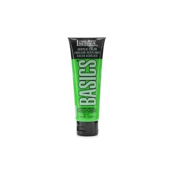 Liquitex Basics Acrylic Paint - Light Green Permanent (118ML)