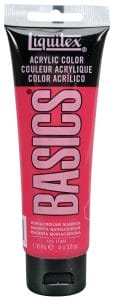 Liquitex Basics Acrylic Paint - Quinacridone Magenta (118ML)