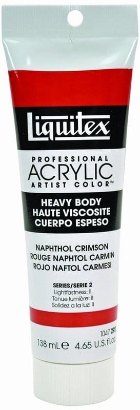 Liquitex Heavy Body Acrylic Naphthol Crimson 138 ML Liquitex Heavy Body Acrylic Naphthol Crimson 138 ML
