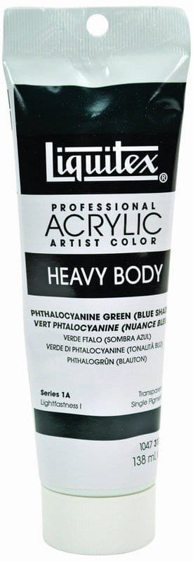 Liquitex Heavy Body Acrylic Phthalocyanine Green (Blue Shade) 138 ML Liquitex Heavy Body Acrylic Phthalocyanine Blue (Green Shade) 138
